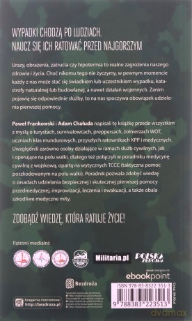 Pierwsza pomoc przedmedyczna. Outdoor - survival - wojna - Paweł Frankowski, Adam Chałuda [KSIĄŻKA]