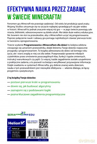 Programowanie z Minecraftem dla dzieci. Poziom podstawowy. Wydanie III - Urszula Wiejak, Karolina Niemira, Adrian Wojciechowski [KSIĄŻKA]