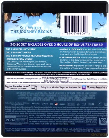 Avatar [Blu-Ray 4K]+[2xBlu-Ray]