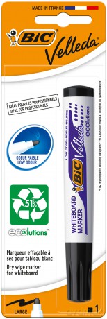 BIC Velleda Ecolutions 1701 Marker suchościeralny czarny Blister