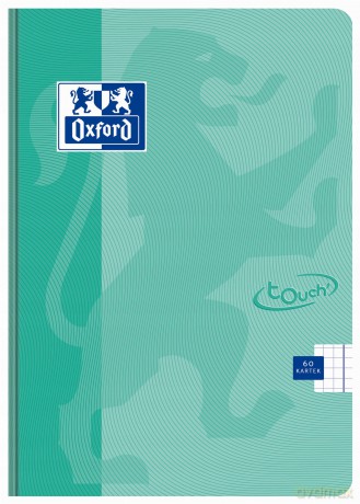 BRULION MO OXFORD TOUCH PASTEL A5 60K 90G K5M TURKUSOWY kratka z marginesem