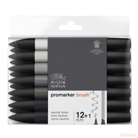 Brushmarker 12 greys