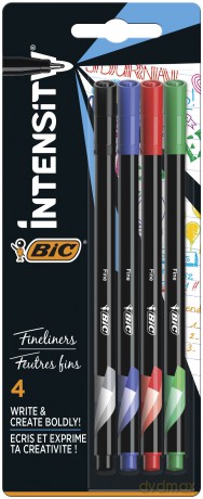 Cienkopisy Intensity Fine BIC mix AST Blister 4 kolory