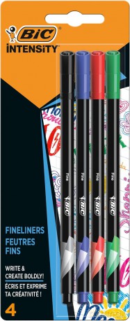 Cienkopisy Intensity Fine BIC mix AST Blister 4 kolory