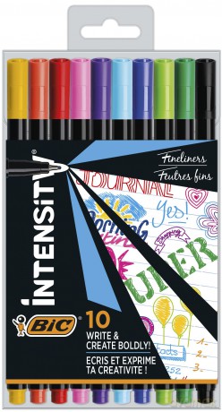 Cienkopisy Intensity Fine BIC mix AST+FUN etui 10 kolorów