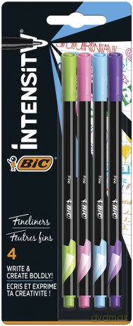 Cienkopisy Intensity Fine BIC mix FUN blister 4 kolory