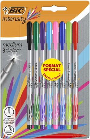 Cienkopisy Intensity Medium BIC mix AST+FUN blister 8 kolorów