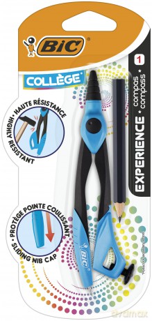 Cyrkiel z ołówkiem Experience Cyrkiel BIC blister mix kolorów