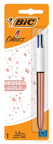 Długopis 4 Colours Rose Gold BIC mix AST blister