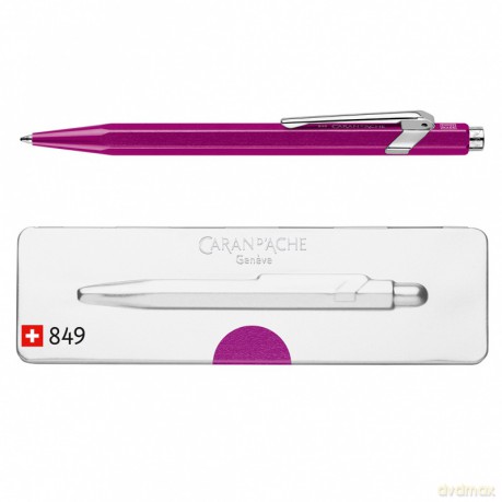 Długopis 849 Pop Line Metal-X M CARAN D'ACHE w pudełku fioletowy