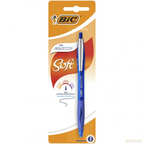 Długopis Atlantis Soft BIC niebieski blister