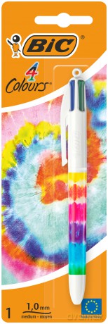 Długopis BIC 4 Colours Message Tie Dye DAST blister