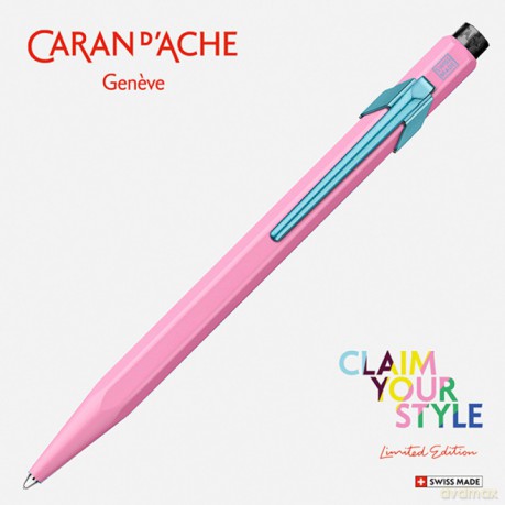 Długopis CARAN DACHE 849 Claim Your Style Ed2 Hibiscus Pink M w pudełku różowy