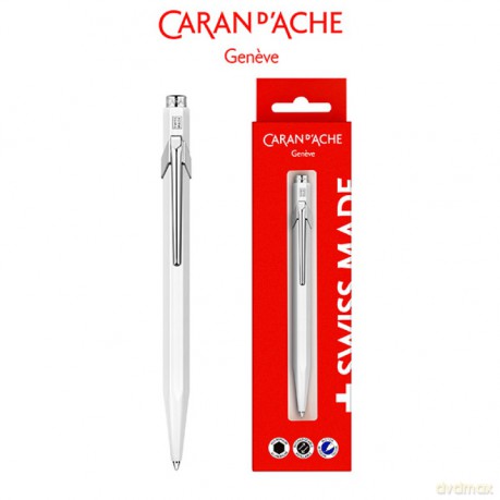 Długopis CARAN DACHE 849 Gift Box White biały