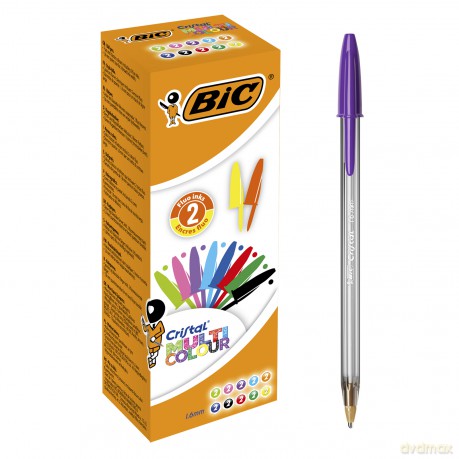 Długopis Cristal Multi Colour BIC mix kolorów pudełko 20szt