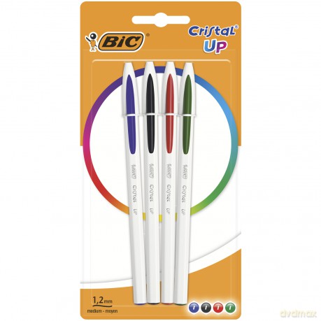Długopis Cristal Up BIC mix AST blister 4 kolory