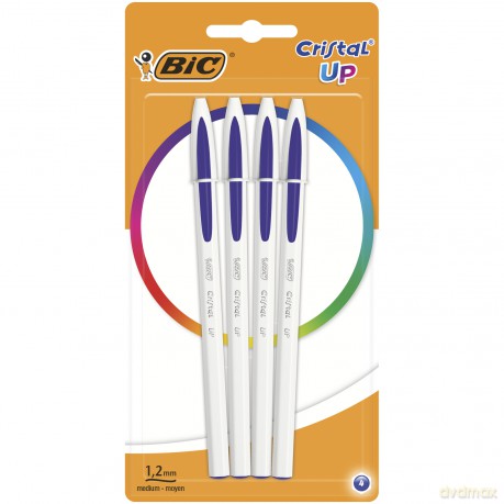 Długopis Cristal Up BIC niebieski blister 4szt