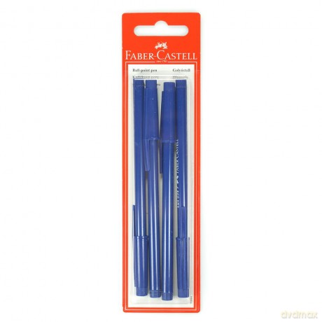 Długopis Faber-Castell Biurowy 034 4 sztuki blister niebieski