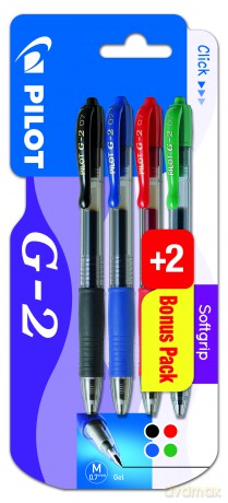 Długopis G-2 Pilot 2 sztuki 4 kolory