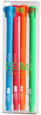 Długopis Happy Color Feelingi ELEPHANTS 0.5 mm 4 sztuki
