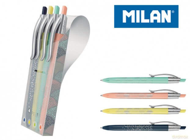 Długopis Milan p1 silver 4 kolory w etui