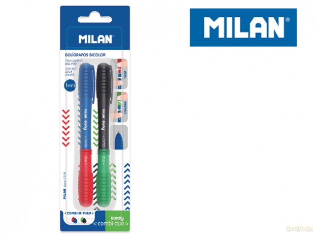 Długopis Milan sway combi duo 2 sztuki na blistrze