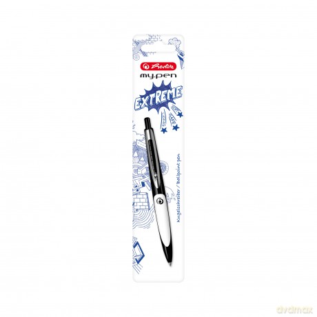 Długopis my.pen Herlitz czarny-biały