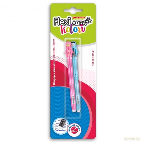 Długopis Penmate Flexi abra kolori 2 szt. blister