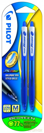 Długopis Rexgrip Bigreen Pilot niebieski 2 sztuki
