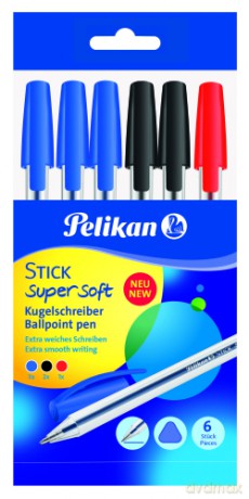 Długopis stick super soft Pelikan 6 szt.