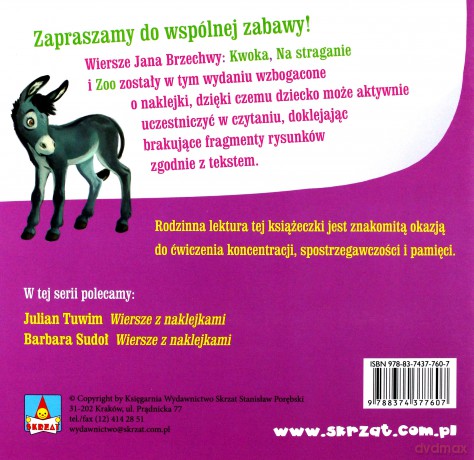 Wiersze Z Naklejkami Brzechwa - Jan Brzechwa [KSIĄŻKA]