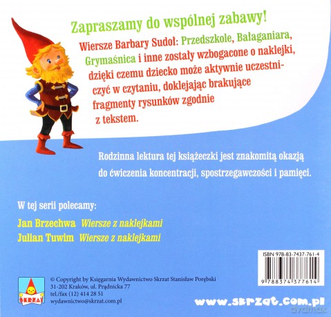 Wiersze Z Naklejkami Sudoł - Barbara Sudoł [KSIĄŻKA]