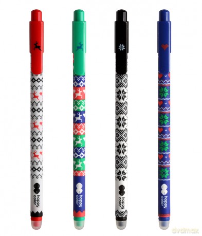 Długopis wymazywalny MODI 0.5mm niebieski 12 szt. mix Happy Color