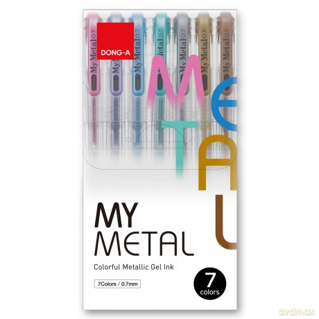Długopis żelowy Dong-a My metal 7 kolorów