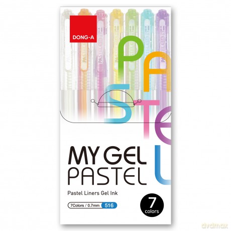 Długopis żelowy Dong-a My pastel 7 kolorów