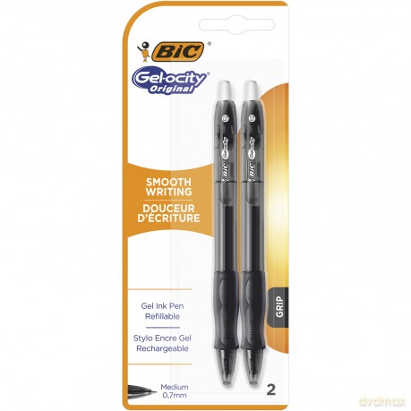 Długopis żelowy Gel-ocity Original BIC czarny blister 2szt