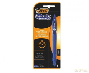 Długopis żelowy Gel-ocity Quick Dry BIC niebieski blister
