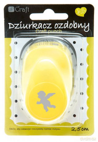 Dziurkacz ozdobny Aniołek 2,5cm mix