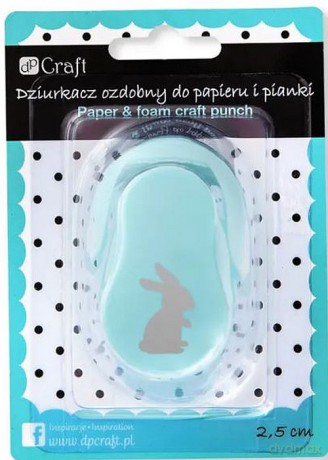 Dziurkacz ozdobny do papieru i pianki Zając 2,5cm