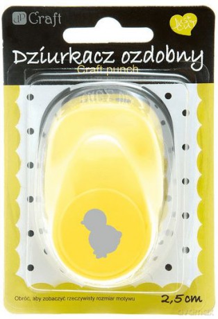 Dziurkacz ozdobny Kurczak 2,5cm mix