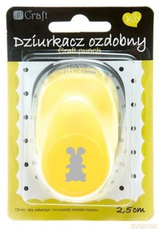 Dziurkacz ozdobny Zająć 2,5cm mix