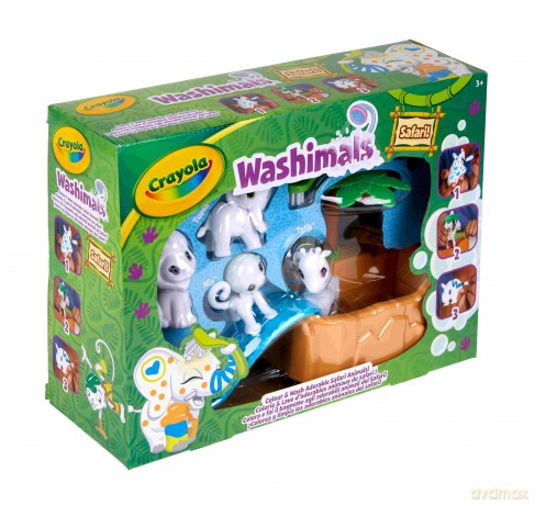 Figurki zwierzątek do kolorowania Crayola Washimals Safari Playset