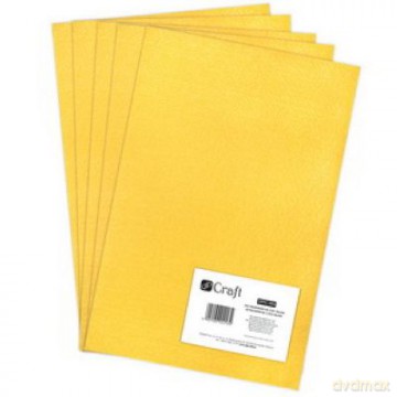 Filc poliestrowy A4 yellow 5 szt.