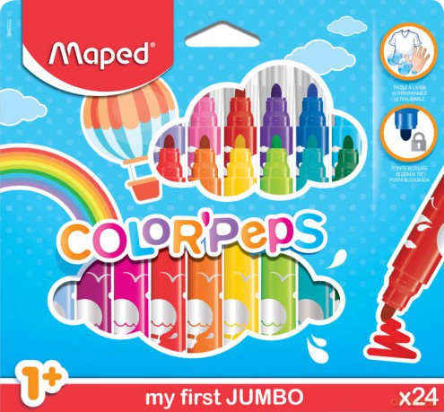 Flamastry jumbo Maped colorpeps early age 24 kolory