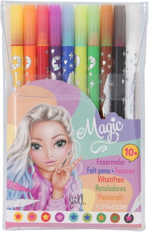 Flamastry magiczne dwustronne TOP Model 11398A 10 kolorów