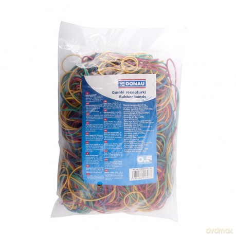 Gumki recepturki Donau 500g mix kolorów