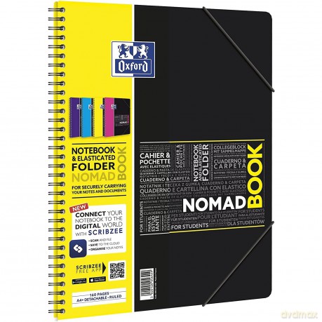 Kołonotatnik Oxford Student Nomadbook A4 (245x310) 80k Li Pp