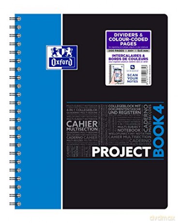 Kołonotatnik Oxford Student Projectbook A4 (233x298) 80k Kr Pp