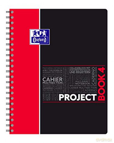 Kołonotatnik Oxford Student Projectbook A4 (233x298) 80k Kr Pp