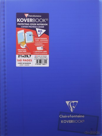 Kołozeszyt A4 80K linia KoverBook PP 1 sztuka mix kolorów